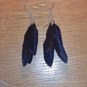Feather earrings